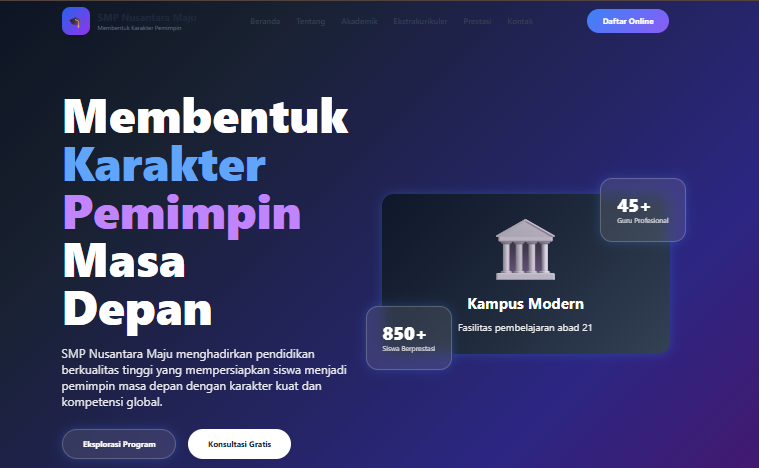 Simpel SMP Template Preview